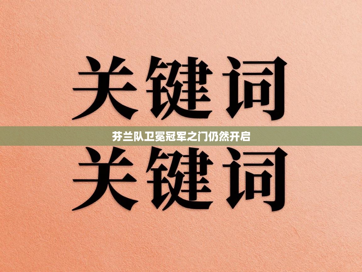 芬兰队卫冕冠军之门仍然开启  第2张